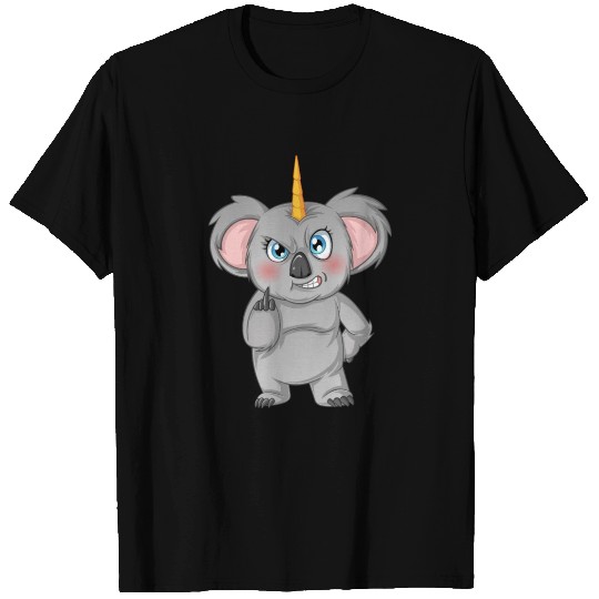 Cheeky Cute Koala Bear Dressed As Unicorn T Shirts
