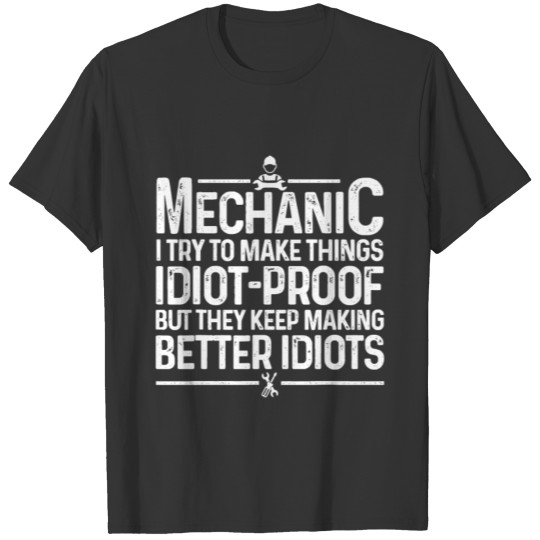 Funny Mechanic Design For Men Dad Car Garage Autoi T Shirts