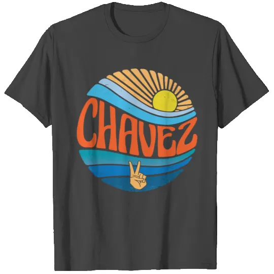 Chavez T Shirts Vintage Sunset Chavez Groovy Tie Dye