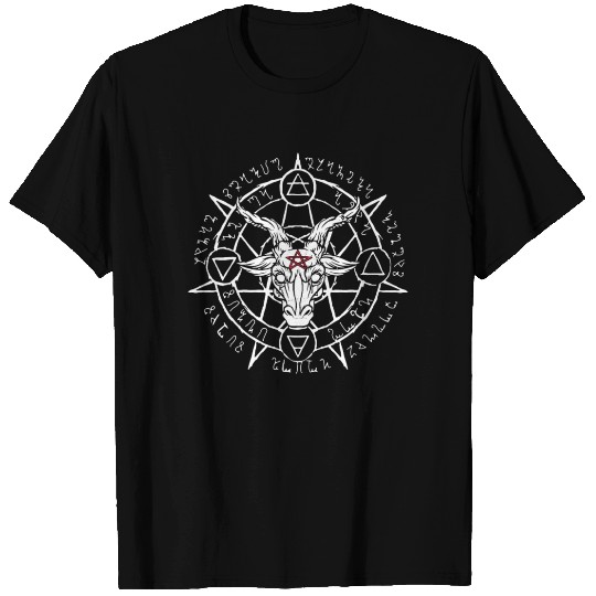 Satanic Goat Head Baphomet Devil Worshipper T Shirts