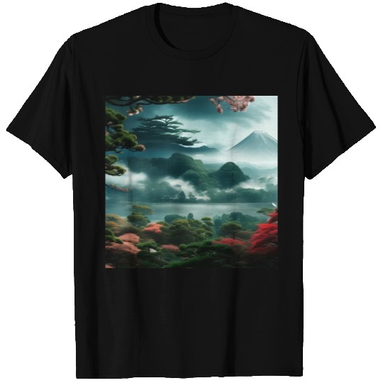 Peaceful Japanese nature T Shirts