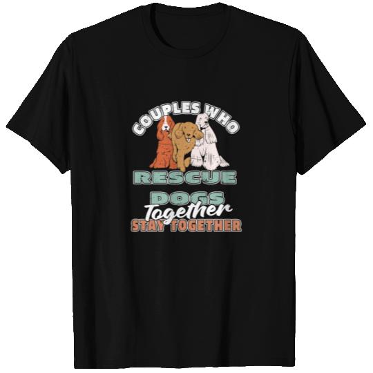 Dog Rescue Couple T Shirts