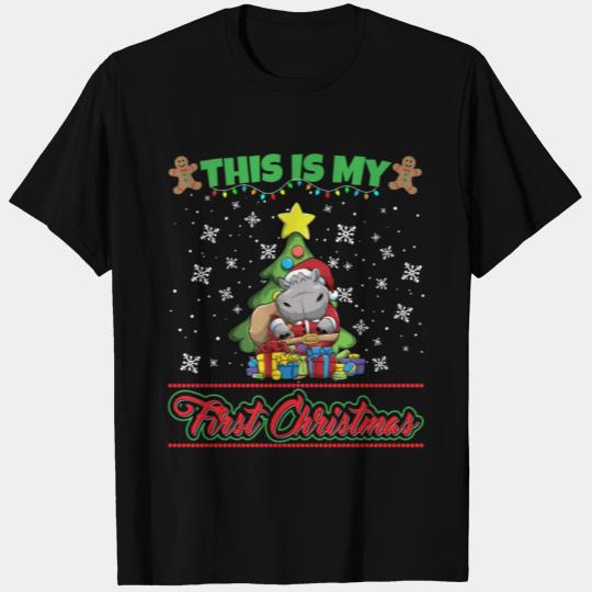 This Is My First Christmas Toddler One Year X-Mas T Shirts