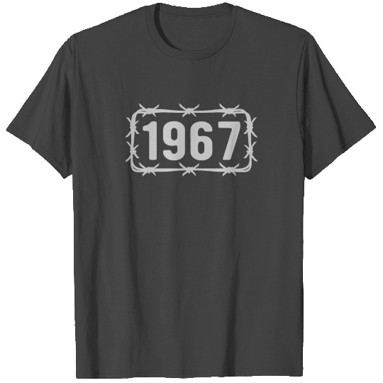 Birthday Vintage 1967 Barbed Wire T Shirts