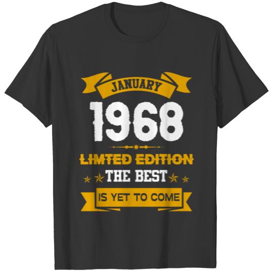 January 1968 Birthday Surprise T Shirts
