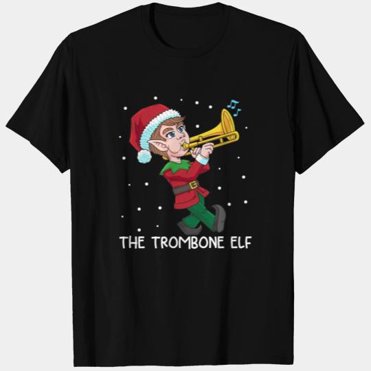 The Trombones Elf Christmas Instrument Orchestra T Shirts