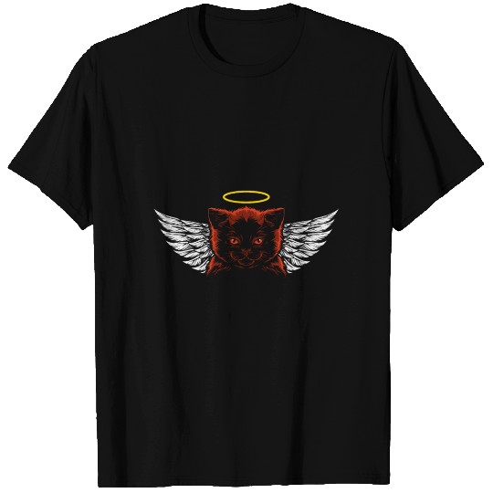Angel and devil cat T Shirts