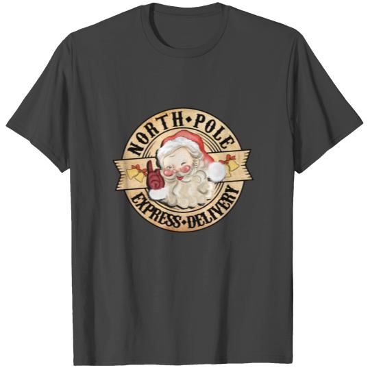 North Pole Express Deliver T Shirts