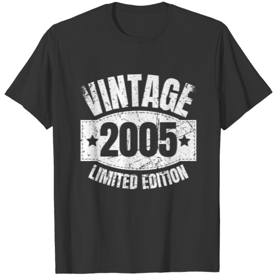 18 Years Vintage 2005 Retro 18th Birthday T Shirts