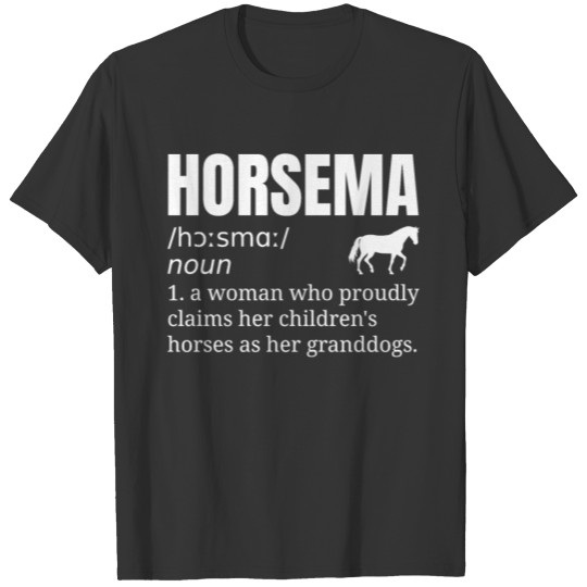 Horse Grandma Definition T Shirts
