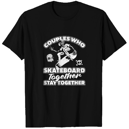 Skateboard Skater Couple T Shirts