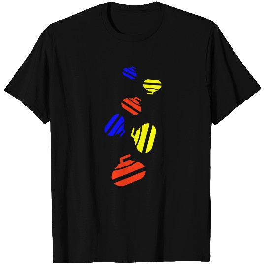 Curling sport bunt T Shirts