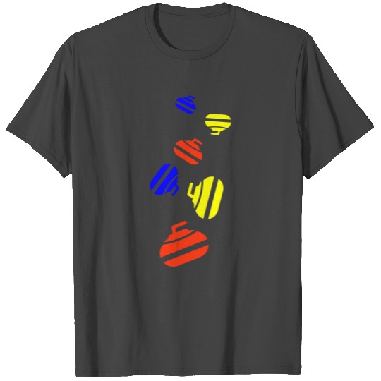 Curling sport bunt T Shirts