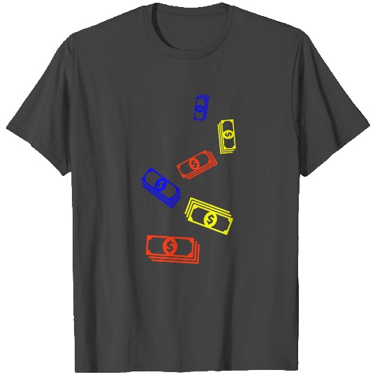 Cash Money Icon Colorful T Shirts