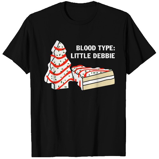 Blood Type Little Debbie Inspired Christmas Tree T Shirts