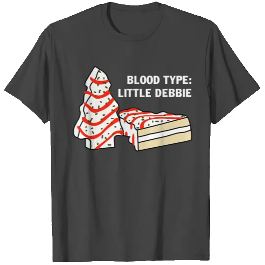 Blood Type Little Debbie Inspired Christmas Tree T Shirts