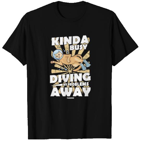 Diving scuba diving instructor vacation summer gif T Shirts