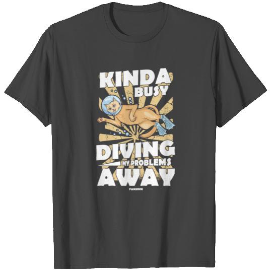 Diving scuba diving instructor vacation summer gif T Shirts