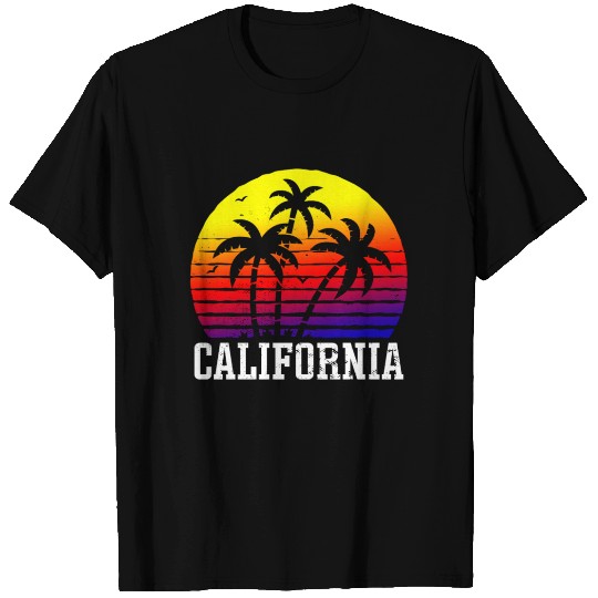 California Summer Sun Palms Beach Water Cali Love T Shirts