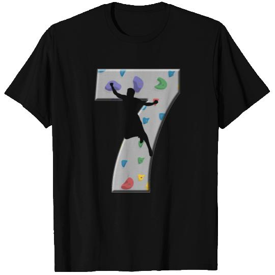 7 Years Old Climber Birthday Bouldering Climbing R T Shirts