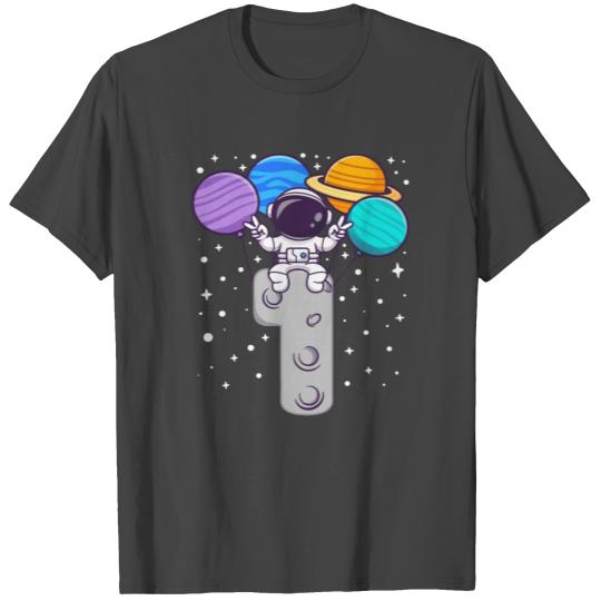 1st Birthday Astronomy 1 Year Baby Kids Party T Shirts
