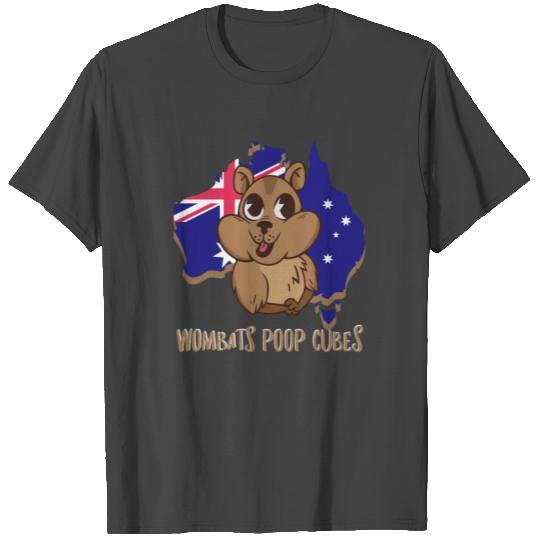 Wombats Poop Cubes For A Wombat Lover T Shirts