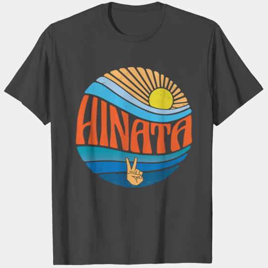 Hinata T Shirts Vintage Sunset Hinata Groovy Tie Dye