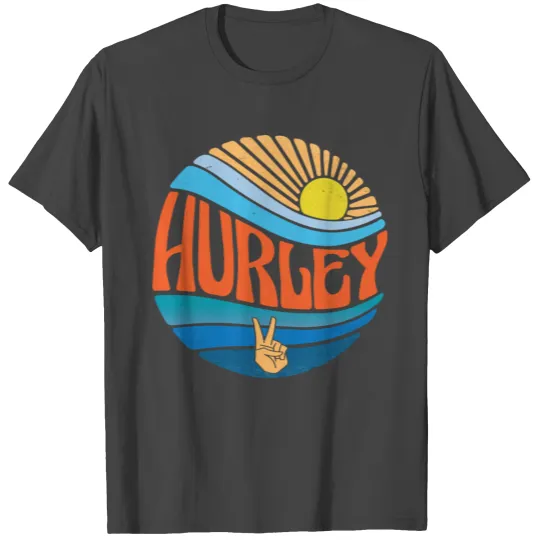 Hurley T Shirts Vintage Sunset Hurley Groovy Tie Dye