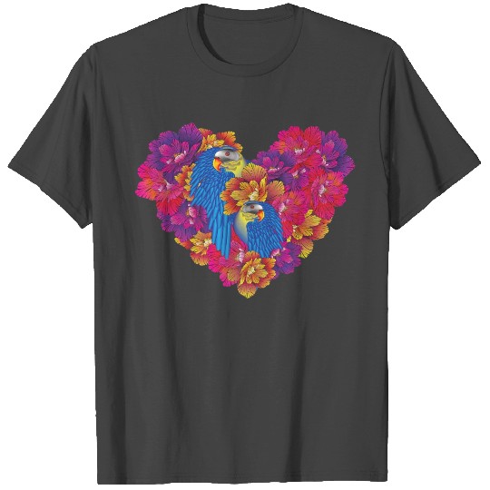 Heart LOVE Painting for Valentines Couple T Shirts