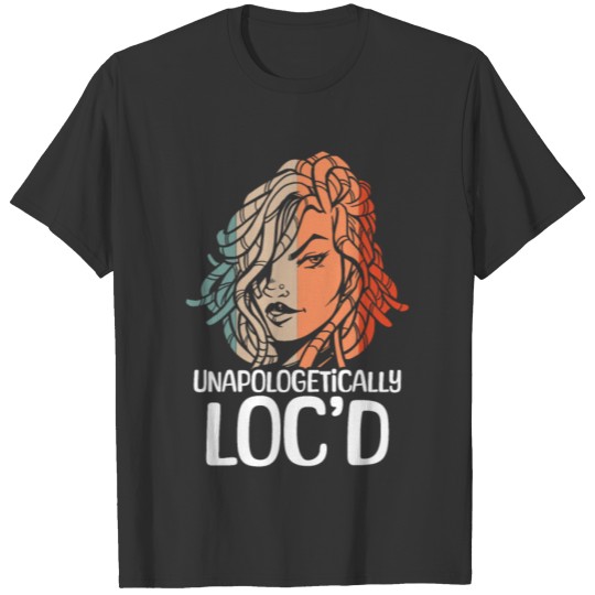 Loc'd Up Afro Hair Black American African Girl T Shirts