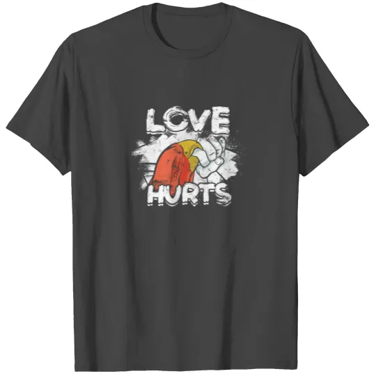 Love Hurts - african grey parrot T Shirts