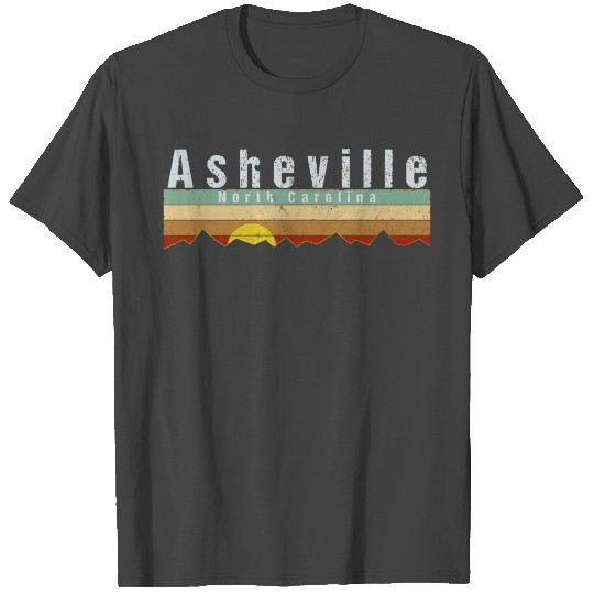 Retro Vintage Asheville Nc T Shirts