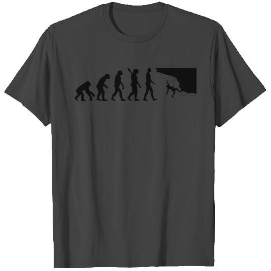 Evolution Graphic Climbing Climber Bouldering Boul T Shirts