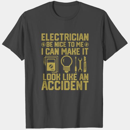 Funny Electrician for Electrical Engineer Lineman T Shirts