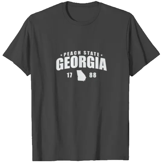Georgia Peach State1788 USA America T Shirts