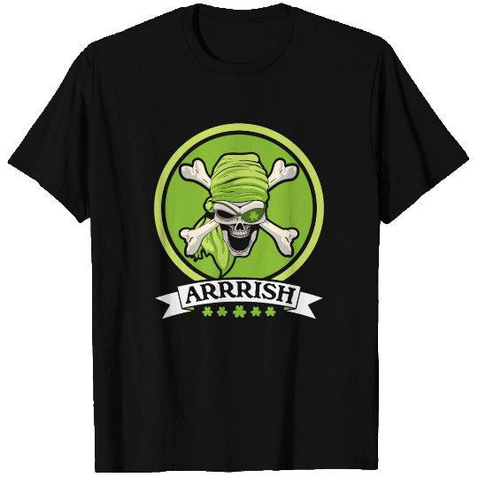 Shenanigan St. Patricks Day Irish Pirate Shamrock T Shirts
