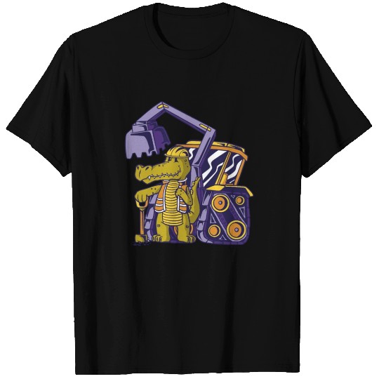 Construction worker alligator Construction worker T Shirts