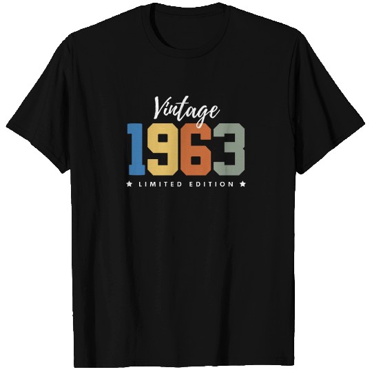 60 Years Vintage 1963 Retro 60th Birthday T Shirts