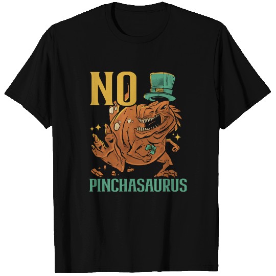 No Pinchasaurus Saint Patrick's Day Dinosaur Lover T Shirts