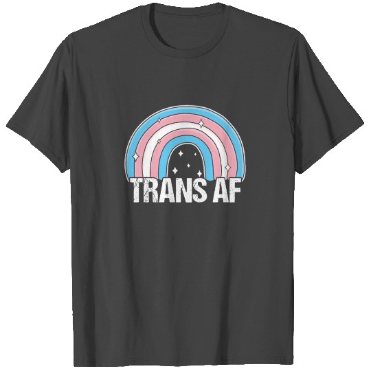 Trans AF Transsexual Transgender Pride Flag Rainbo T Shirts