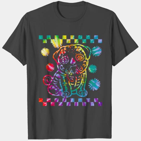 Dia De Los Muertos T Shirts, Pig Sugar Skull Floral