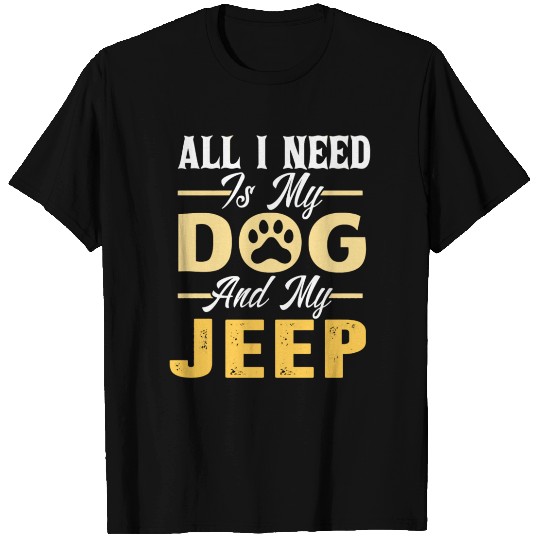 Dog Jeep Lover- For Men- For Women T Shirts
