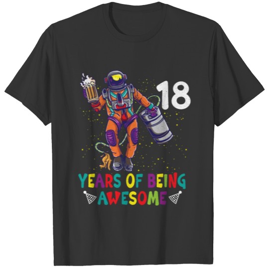 18th Birthday Astronaut Astronomy Solar System T Shirts