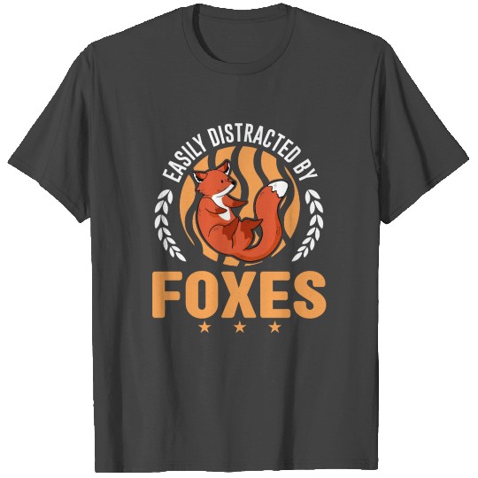 Easily Distracted By Foxes Fox T Shirts
