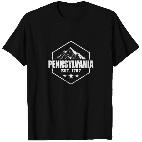Pennsylvania Est. 1787 USA America T Shirts
