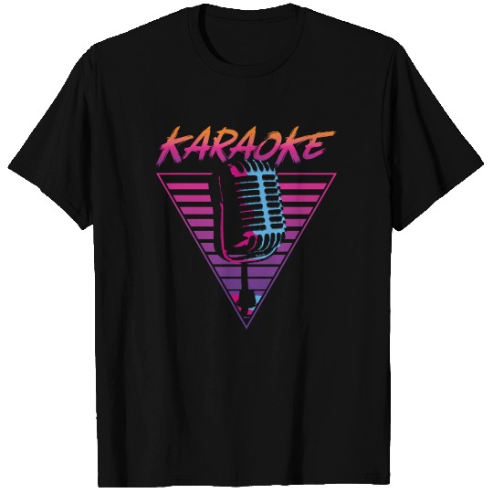 Karaoke Singer Retro 80s 90s T Shirts