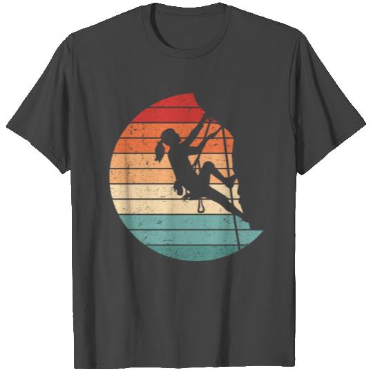 Retro Graphic Climbing Bouldering Rock Climber Mou T Shirts