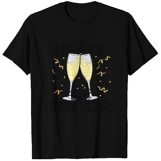Cheers To The New Year 2023 NYE Party Glasses T Shirts