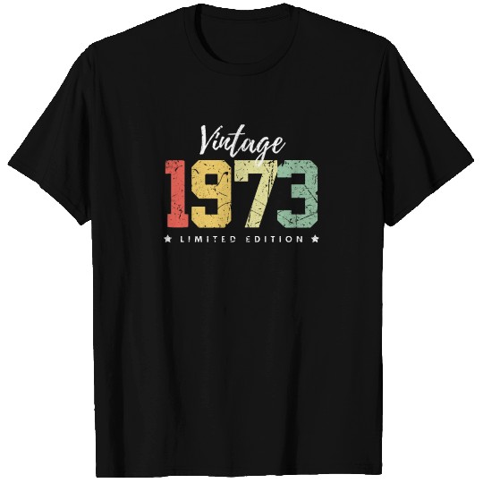 50 Years Vintage 1973 Retro 50th Birthday T Shirts