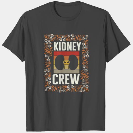 Dialysis Nurse T Shirts, Kidney Crew Floral Design